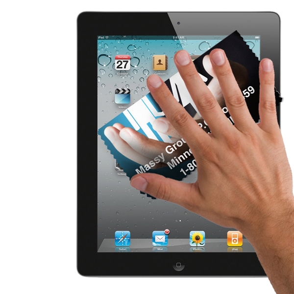 6" x 6" microfiber cleaning cloth with double sided, full color... from ASI 62660 Innovation Line