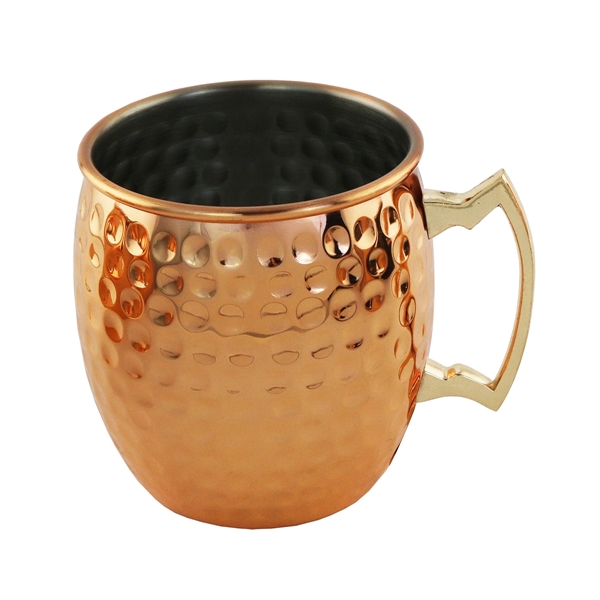 20 oz. Hammered Moscow Mule mug made of stainless steel with... from ASI 55450 Franmara Inc