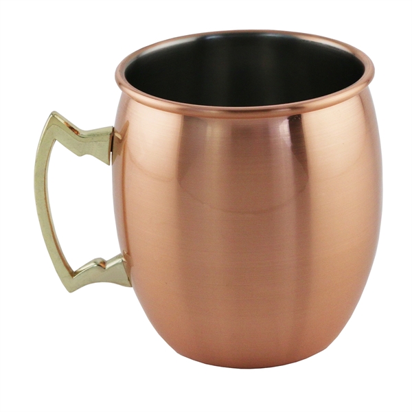 20 oz. Brushed Moscow Mule mug made of stainless steel with... from ASI 55450 Franmara Inc