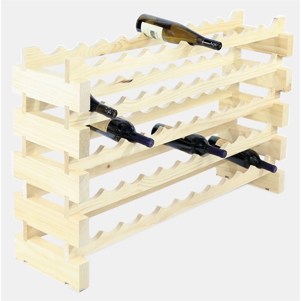 5 layer wine rack made of renewable plantation pine wood, natural.... from ASI 55450 Franmara Inc