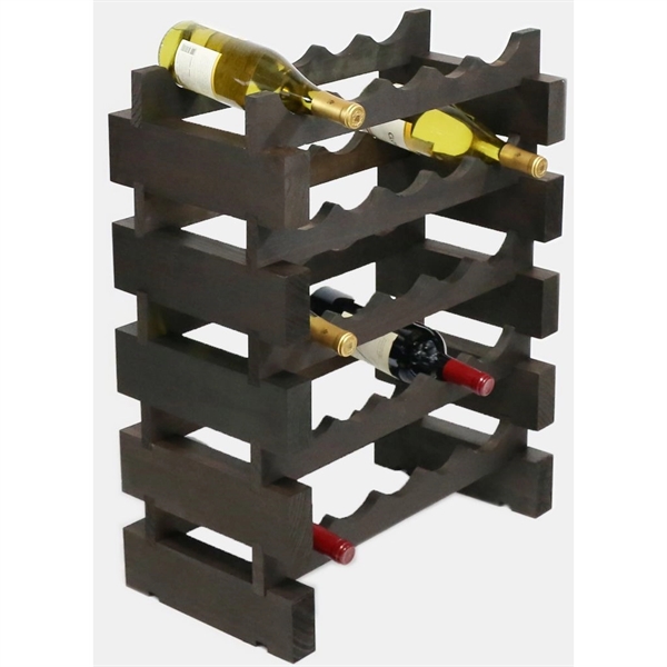 5 layer wine rack made of renewable plantation pine wood, natural.... from ASI 55450 Franmara Inc