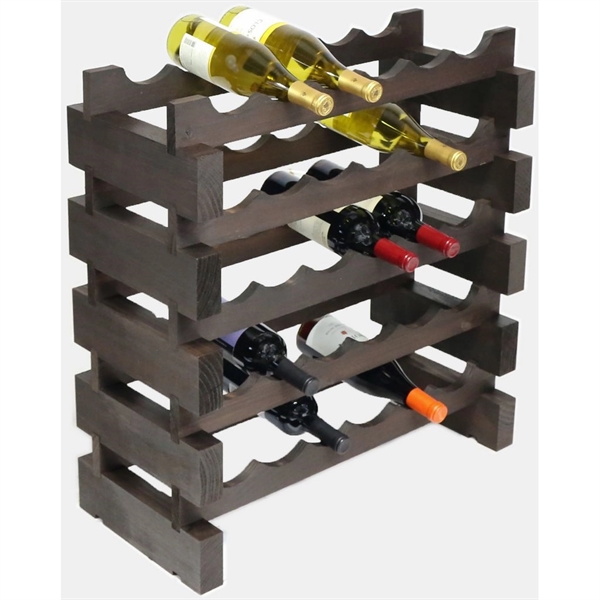 5 layer wine rack made of renewable plantation pine wood, natural.... from ASI 55450 Franmara Inc