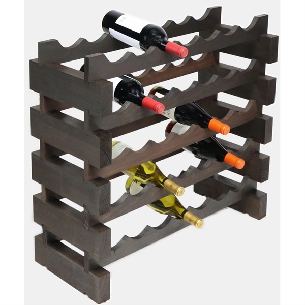 5 layer wine rack made of renewable plantation pine wood, natural.... from ASI 55450 Franmara Inc