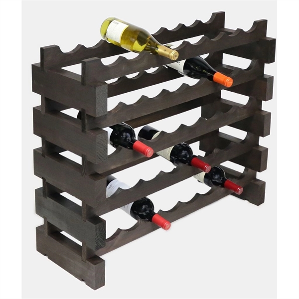5 layer wine rack made of renewable plantation pine wood, natural.... from ASI 55450 Franmara Inc
