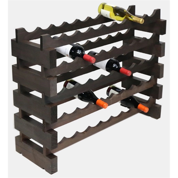 5 layer wine rack made of renewable plantation pine wood, natural.... from ASI 55450 Franmara Inc