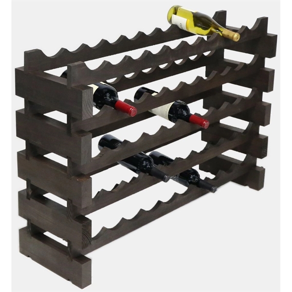 5 layer wine rack made of renewable plantation pine wood, natural.... from ASI 55450 Franmara Inc