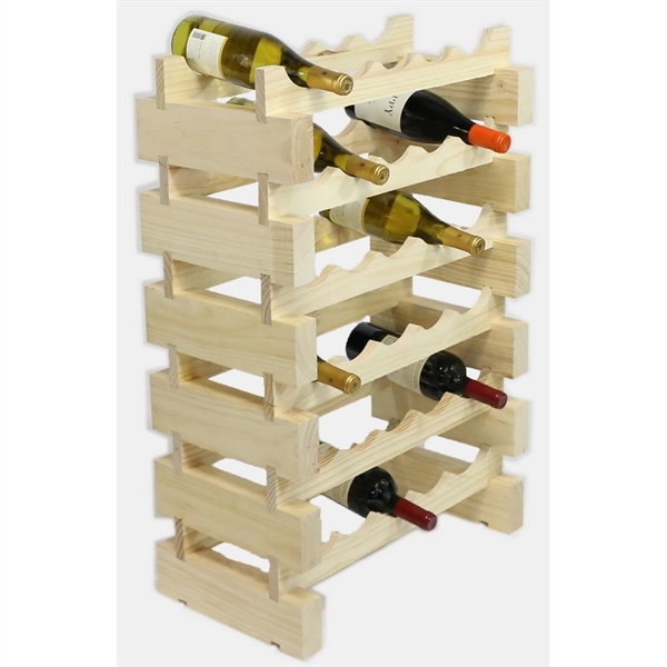 6 layer wine rack made of renewable plantation pine wood, natural.... from ASI 55450 Franmara Inc