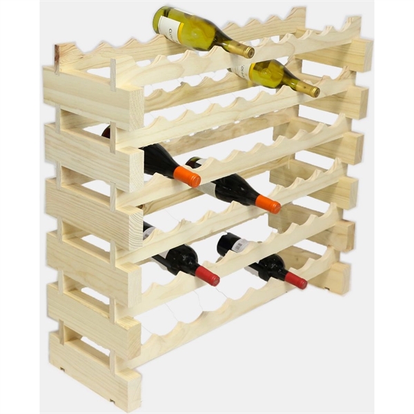 6 layer wine rack made of renewable plantation pine wood, natural.... from ASI 55450 Franmara Inc