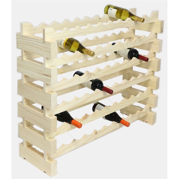 6 layer wine rack made of renewable plantation pine wood, natural.... from ASI 55450 Franmara Inc