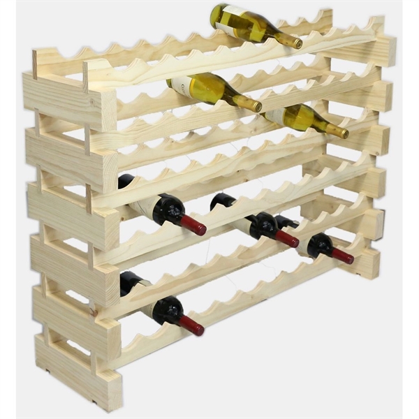 6 layer wine rack made of renewable plantation pine wood, natural.... from ASI 55450 Franmara Inc