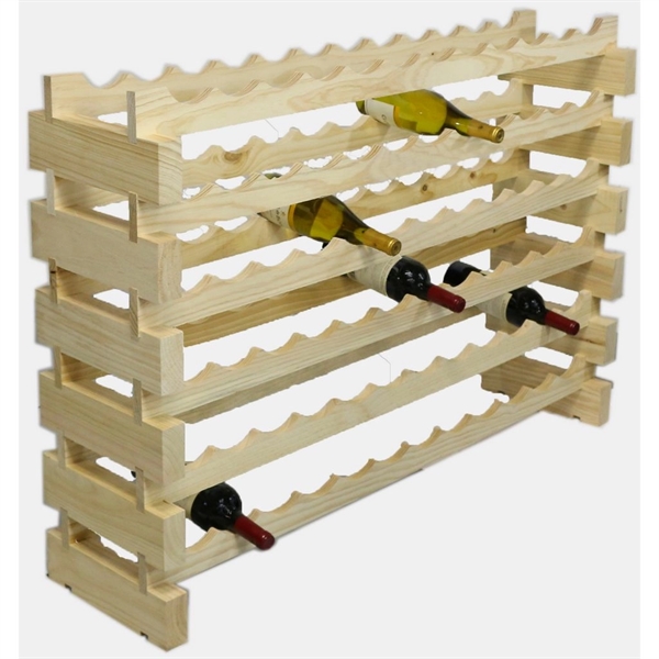 6 layer wine rack made of renewable plantation pine wood, natural.... from ASI 55450 Franmara Inc