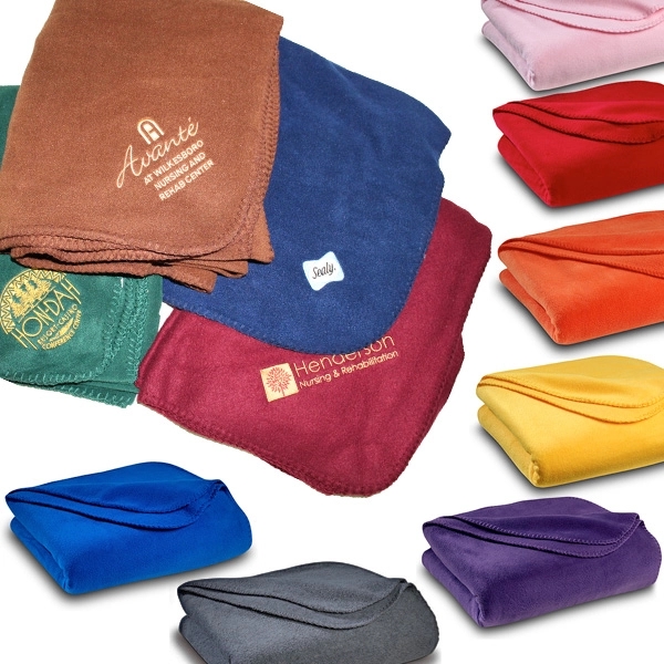 Polar fleece throw blanket - 50" x 60" - Available in... from ASI 98085 Wolfmark