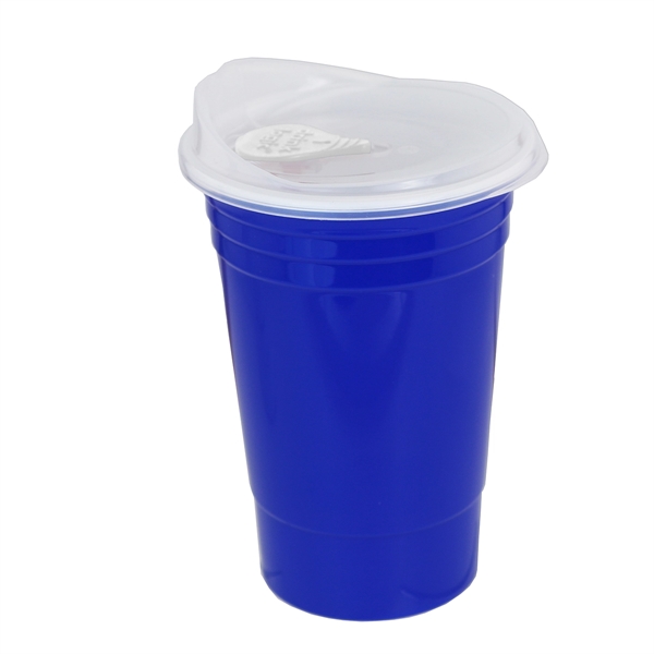 17 oz. double wall BPA free plastic party cup available with... from ASI 55450 Franmara Inc
