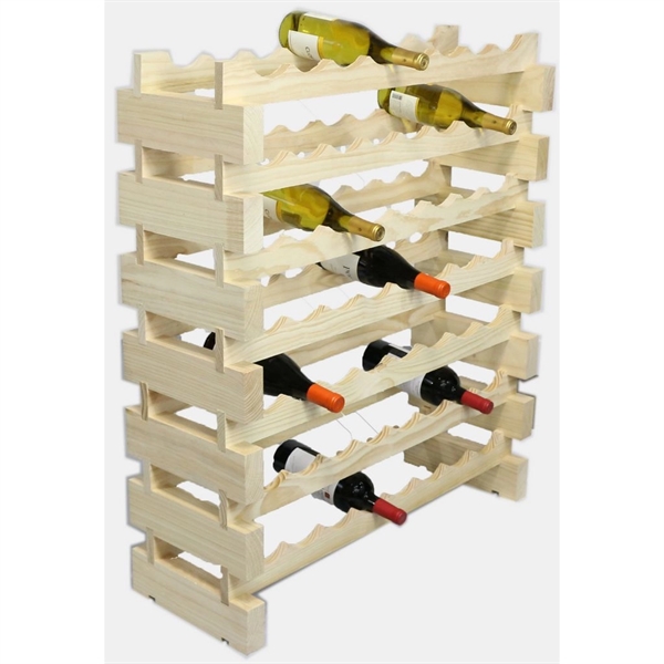 7 layer wine rack made of renewable plantation pine wood, natural.... from ASI 55450 Franmara Inc
