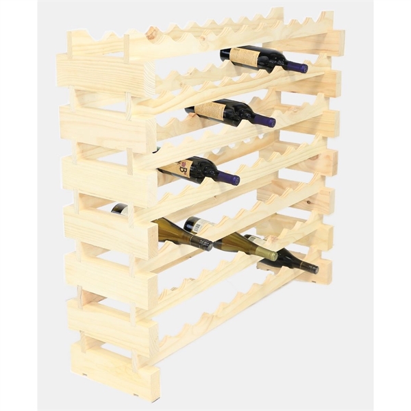 7 layer wine rack made of renewable plantation pine wood, natural.... from ASI 55450 Franmara Inc