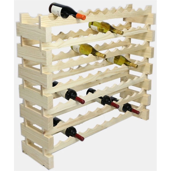 7 layer wine rack made of renewable plantation pine wood, natural.... from ASI 55450 Franmara Inc
