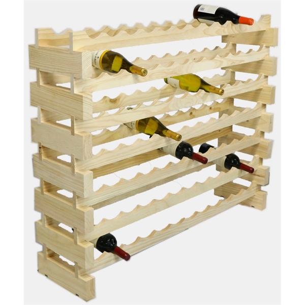 7 layer wine rack made of renewable plantation pine wood, natural.... from ASI 55450 Franmara Inc