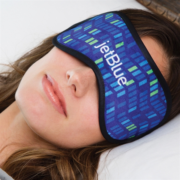 Customizable 3.75" x 9.5" polyester sleep mask.... from ASI 90913 Terry Town
