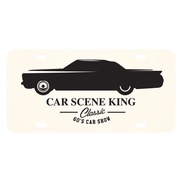 Custom polyester plastic car license plate 0.75 measuring 12" x 6"... from ASI 61125 Hit Promotional Products / Hit®