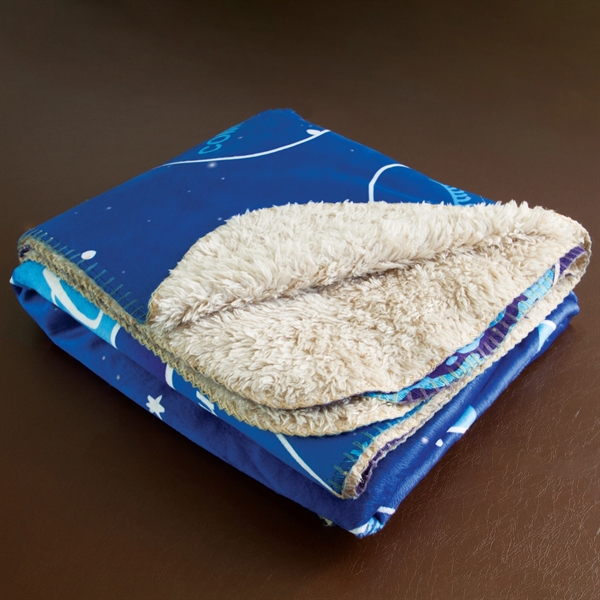 60" x 80" extra-large sherpa lined micro mink blanket.... from ASI 90913 Terry Town