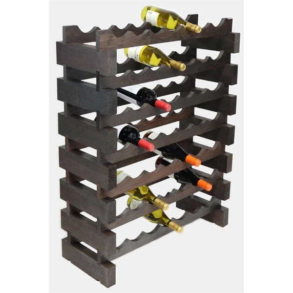 7 layer wine rack made of renewable plantation pine wood, natural.... from ASI 55450 Franmara Inc