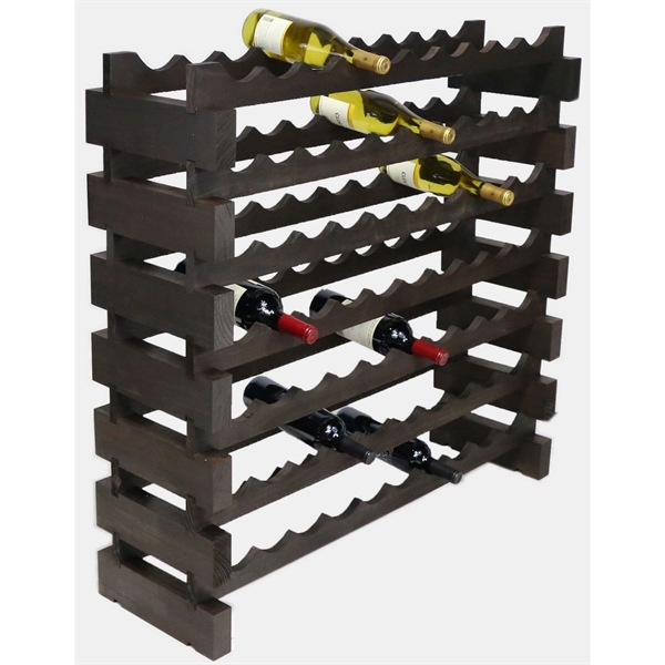 7 layer wine rack made of renewable plantation pine wood, natural.... from ASI 55450 Franmara Inc