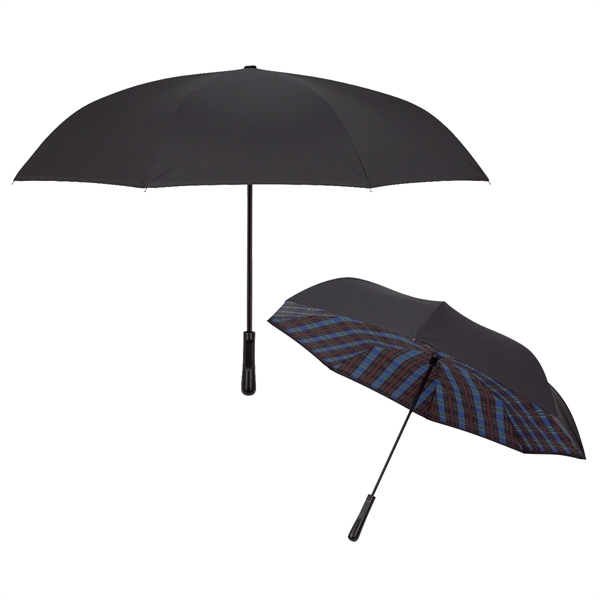 48" arc Soho inversion umbrella with a metal shaft, pongee material,... from ASI 61125 Hit Promotional Products / Hit®