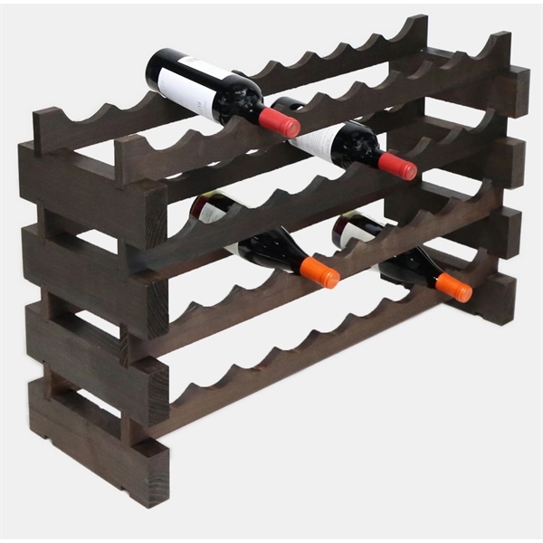 4 layer wine rack made of renewable plantation pine wood, natural.... from ASI 55450 Franmara Inc