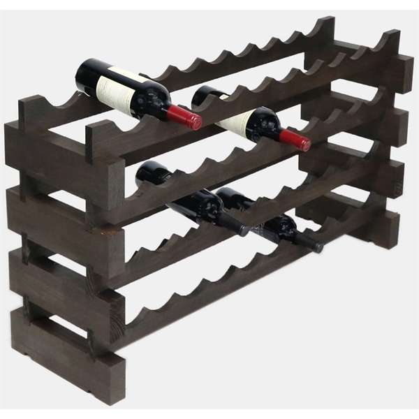4 layer wine rack made of renewable plantation pine wood, natural.... from ASI 55450 Franmara Inc