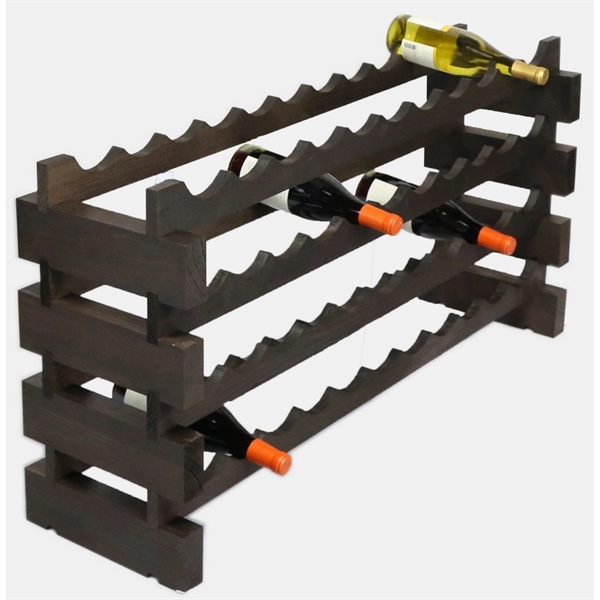 4 layer wine rack made of renewable plantation pine wood, natural.... from ASI 55450 Franmara Inc