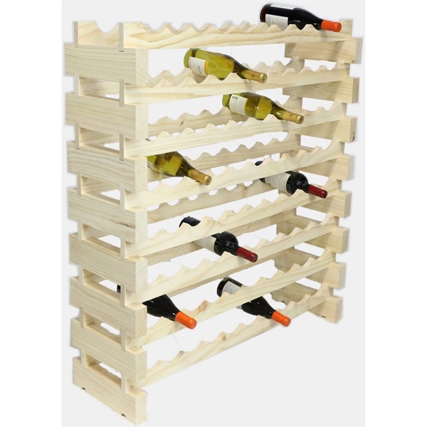8 layer wine rack made of renewable plantation pine wood, natural.... from ASI 55450 Franmara Inc