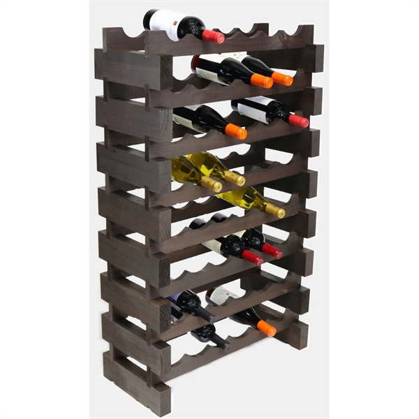 8 layer wine rack made of renewable plantation pine wood, natural.... from ASI 55450 Franmara Inc