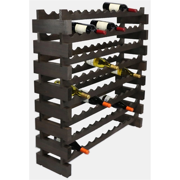 8 layer wine rack made of renewable plantation pine wood, natural.... from ASI 55450 Franmara Inc