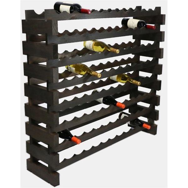 8 layer wine rack made of renewable plantation pine wood, natural.... from ASI 55450 Franmara Inc