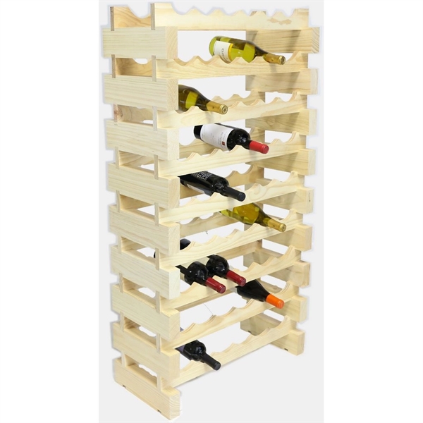 9 layer wine rack made of renewable plantation pine wood, natural.... from ASI 55450 Franmara Inc