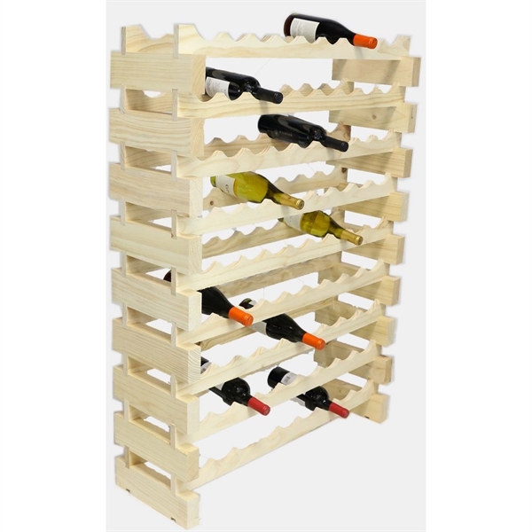 9 layer wine rack made of renewable plantation pine wood, natural.... from ASI 55450 Franmara Inc