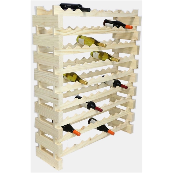 9 layer wine rack made of renewable plantation pine wood, natural.... from ASI 55450 Franmara Inc