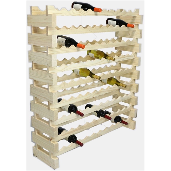 9 layer wine rack made of renewable plantation pine wood, natural.... from ASI 55450 Franmara Inc