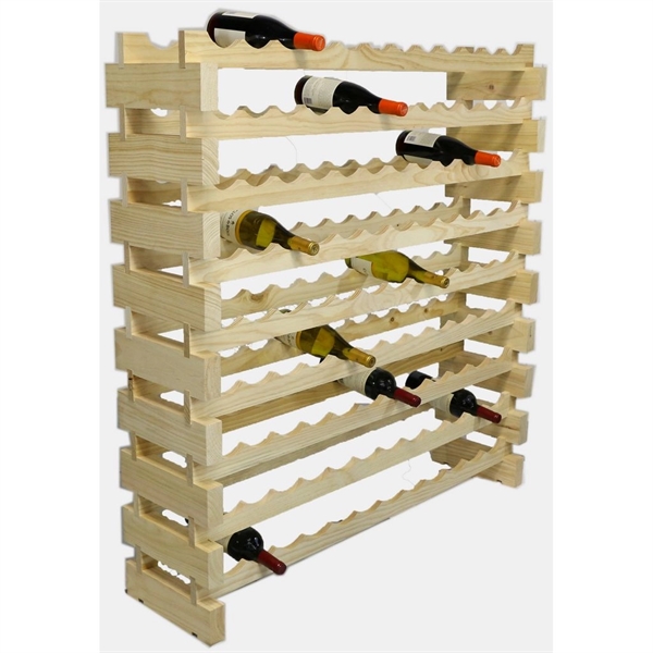 9 layer wine rack made of renewable plantation pine wood, natural.... from ASI 55450 Franmara Inc