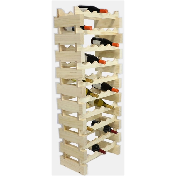 10 layer wine rack made of renewable plantation pine wood, natural.... from ASI 55450 Franmara Inc