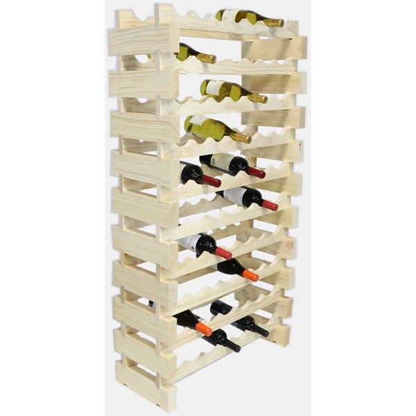 10 layer wine rack made of renewable plantation pine wood, natural.... from ASI 55450 Franmara Inc