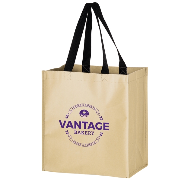 12" x 8" x 15" 70GSM non-woven and Kraft paper hybrid... from ASI 35290 American Ad Bag Co