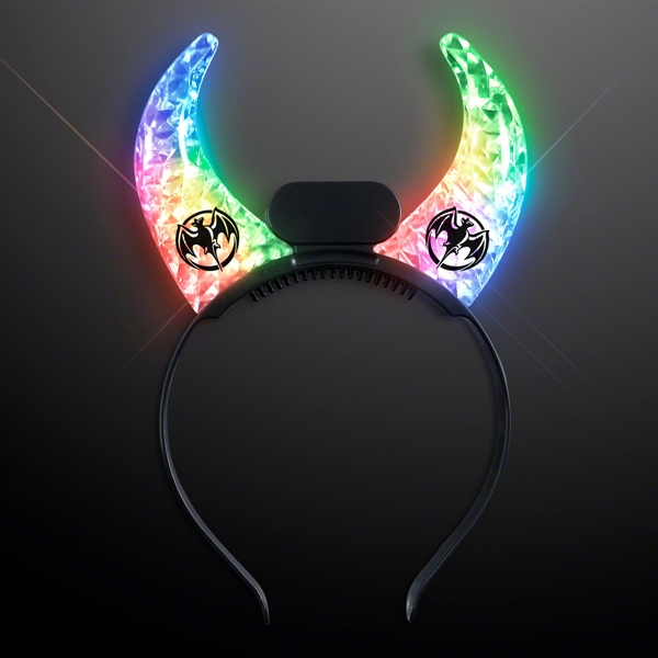 Blank or imprinted. Color changing LED devil horns. One size fits... from ASI 34194 ALightPromos / Alight Promotional Products