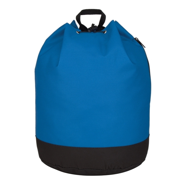 Drawstring tote / backpack with PVC lining and adjustable padded straps.... from ASI 61125 Hit Promotional Products / Hit®
