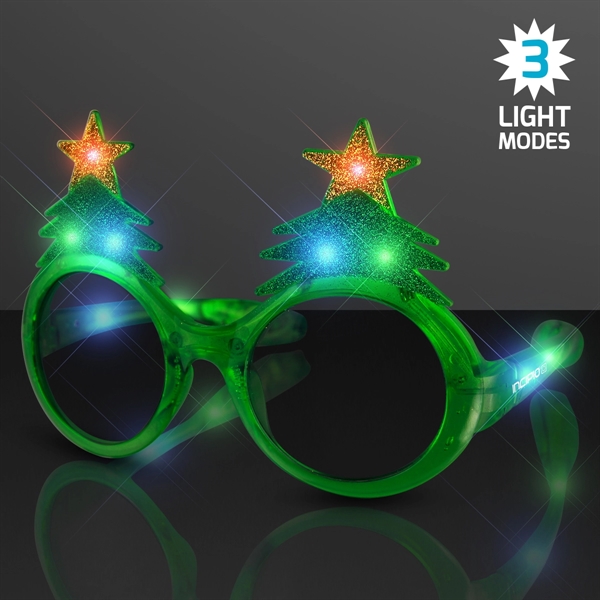 Blank or imprinted. Light Up Christmas Sunglasses to bring out the... from ASI 34194 ALightPromos / Alight Promotional Products