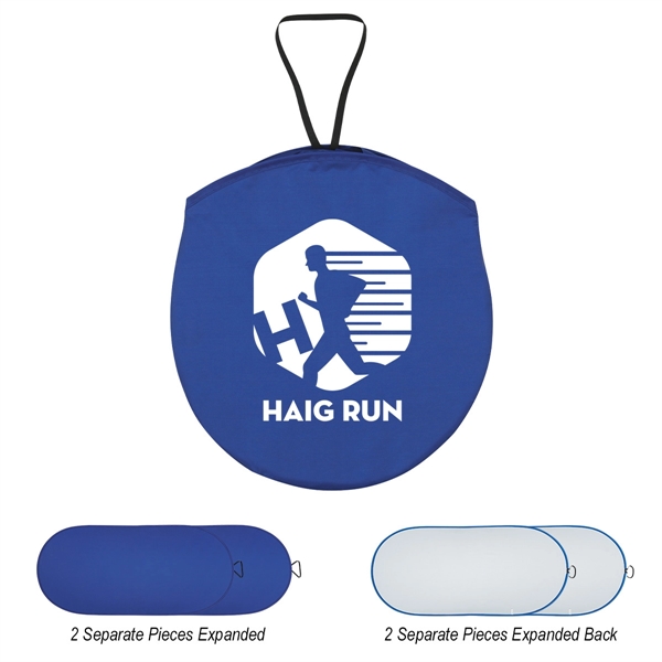 39" x 19 3/4" collapsible sun shade for car windshield with... from ASI 61125 Hit Promotional Products / Hit®