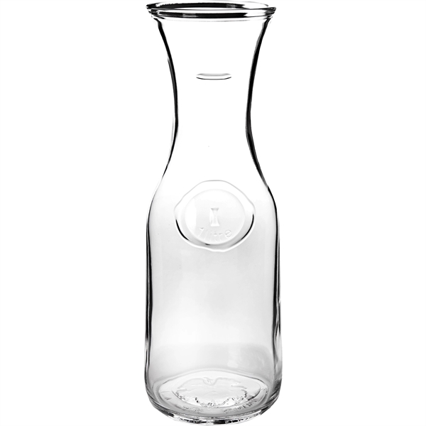 Customizable 10 7/8" x 3 7/8" classic one-liter European made carafe... from ASI 55450 Franmara Inc
