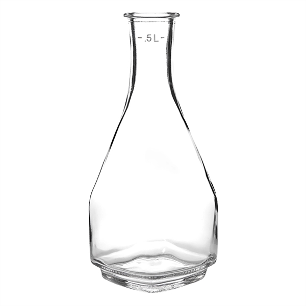 Square 8" x 3 3/8" half-liter non-tempered glass carafe with fill... from ASI 55450 Franmara Inc