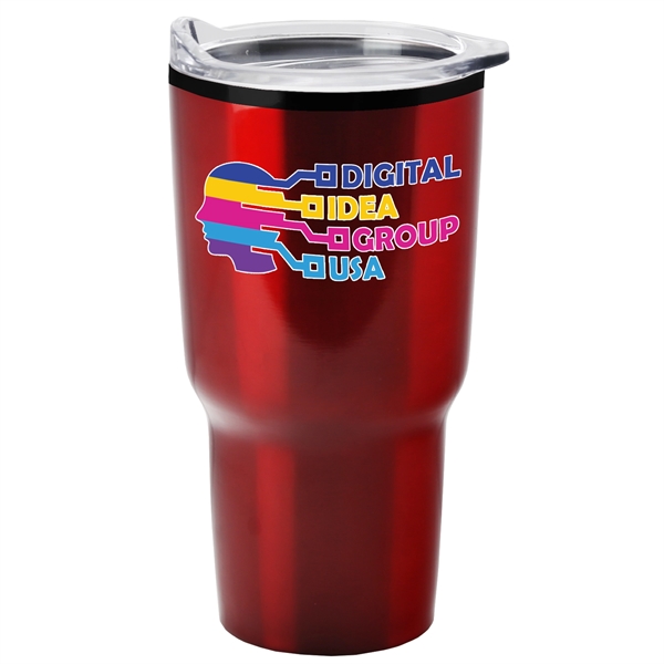 Aurora - 28 oz. Insulated Stainless Steel Shell Auto Tumbler with... from ASI 55990 Garyline