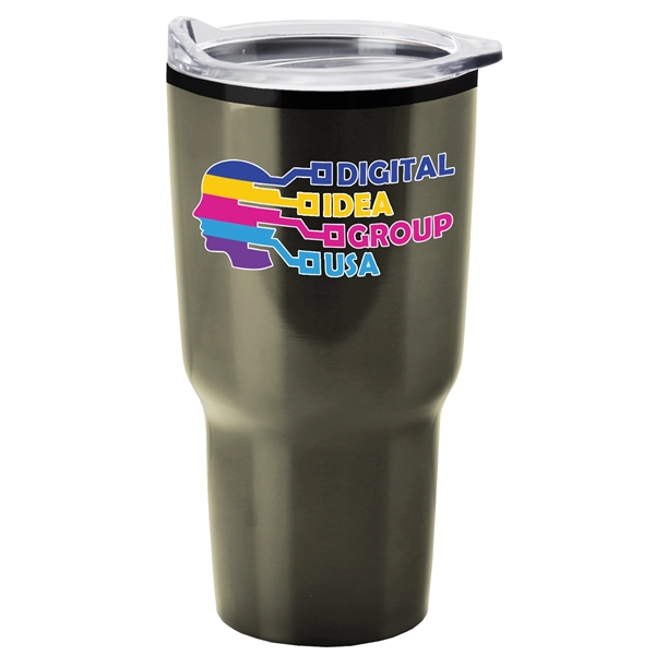 Aurora - 28 oz. Insulated Stainless Steel Shell Auto Tumbler with... from ASI 55990 Garyline